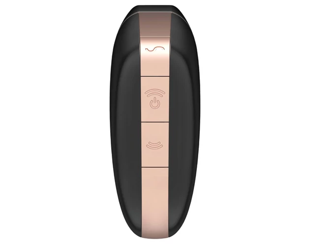 Satisfyer Love Triangle - okos léghullámos csiklóizgató (fekete)