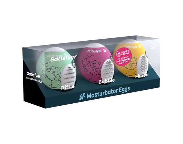 Satisfyer Egg RBF - tojás maszturbátor szett (3db)
