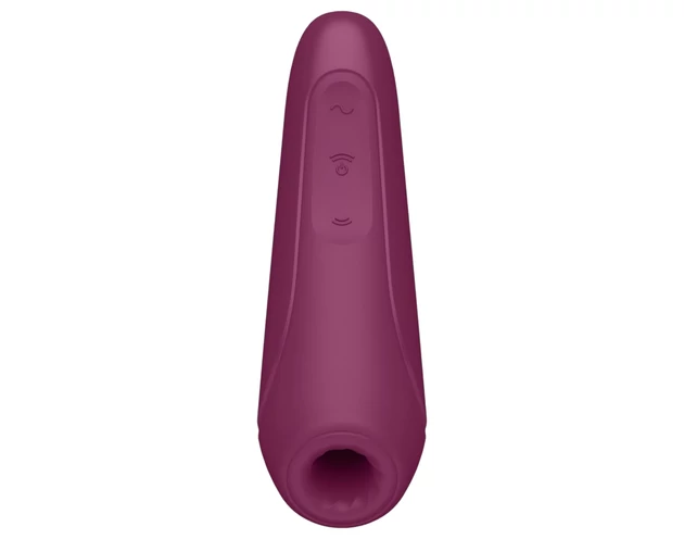 Satisfyer Curvy 1+ - okos léghullámos csiklóizgató (piros)