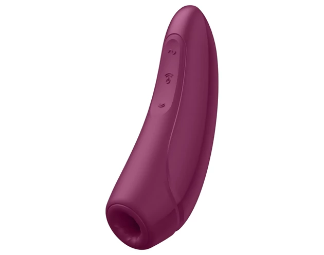 Satisfyer Curvy 1+ - okos léghullámos csiklóizgató (piros)
