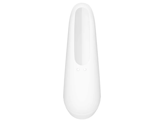 Satisfyer Curvy 1+ - okos léghullámos csiklóizgató (fehér)