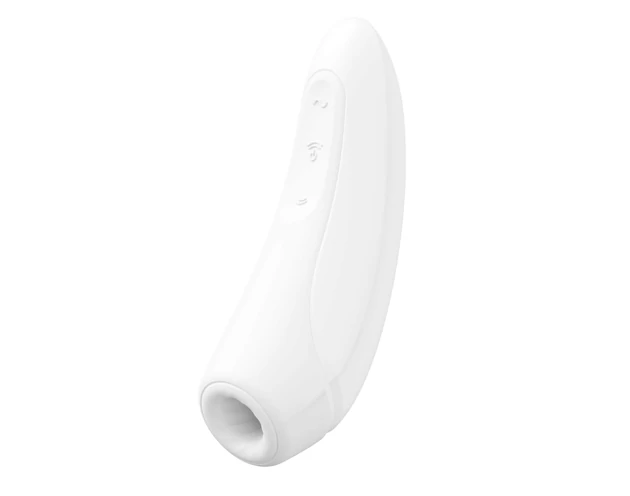 Satisfyer Curvy 1+ - okos léghullámos csiklóizgató (fehér)