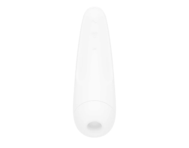 Satisfyer Curvy 2+ - okos, léghullámos csiklóizgató vibrátor (fehér)