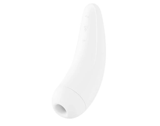Satisfyer Curvy 2+ - okos, léghullámos csiklóizgató vibrátor (fehér)