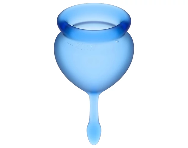 Satisfyer Feel Good - menstruációs kehely szett (kék) - 2db