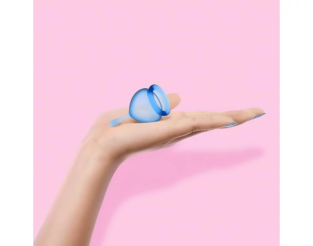 Satisfyer Feel Good - menstruációs kehely szett (kék) - 2db