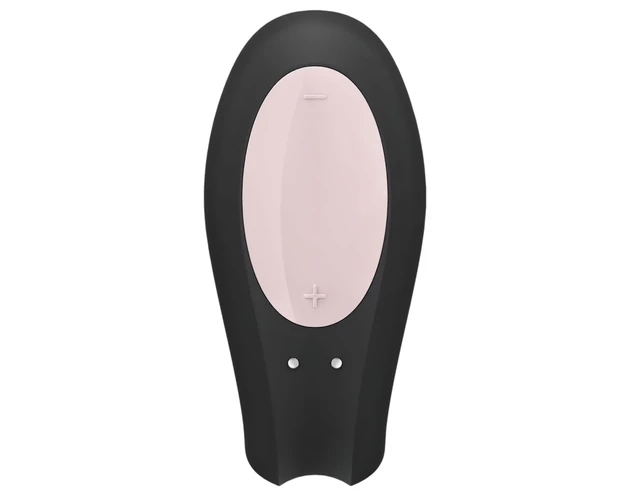 Satisfyer Double Joy - okos vízálló párvibrátor (fekete)