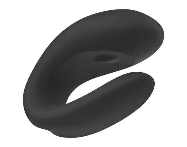Satisfyer Double Joy - okos vízálló párvibrátor (fekete)