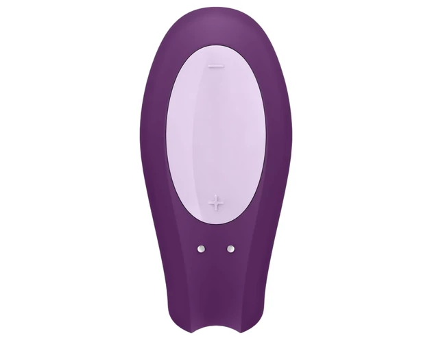 Satisfyer Double Joy - okos, vízálló párvibrátor (lila)