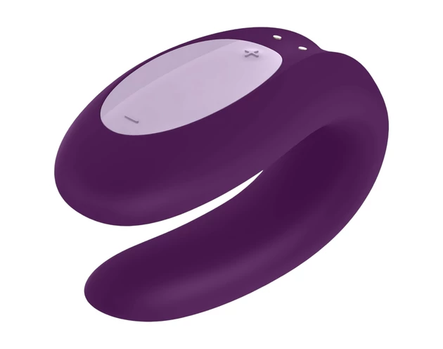 Satisfyer Double Joy - okos, vízálló párvibrátor (lila)