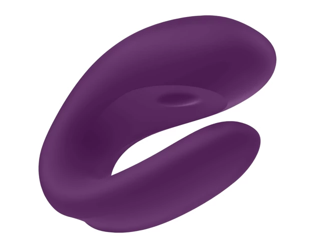 Satisfyer Double Joy - okos, vízálló párvibrátor (lila)