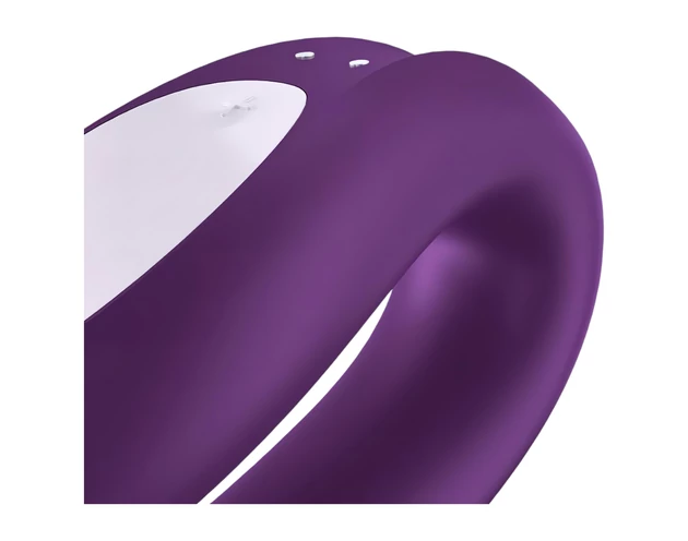 Satisfyer Double Joy - okos, vízálló párvibrátor (lila)