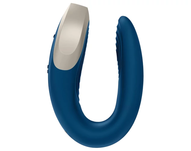 Satisfyer Double Love - okos párvibrátor (kék)