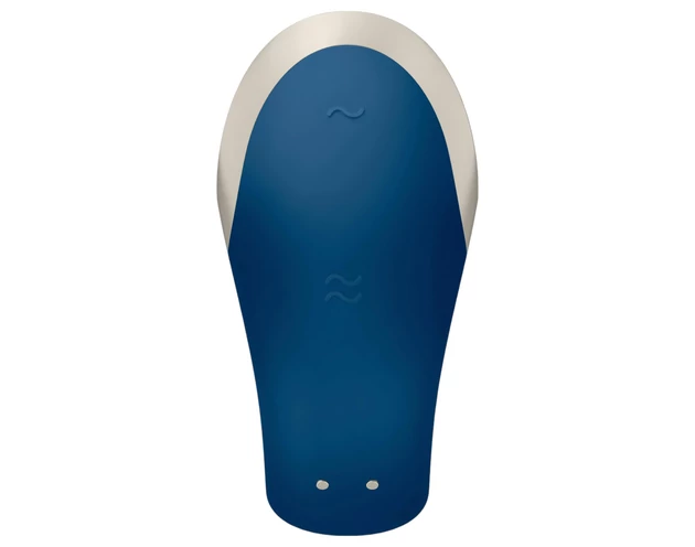 Satisfyer Double Love - okos párvibrátor (kék)