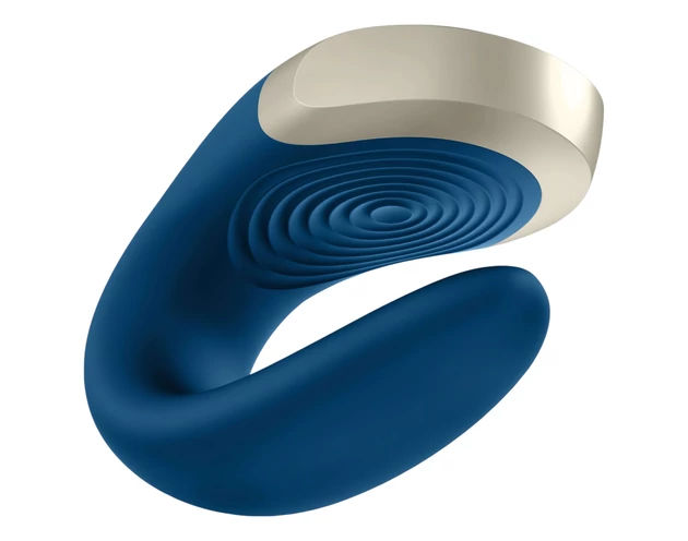 Satisfyer Double Love - okos párvibrátor (kék)