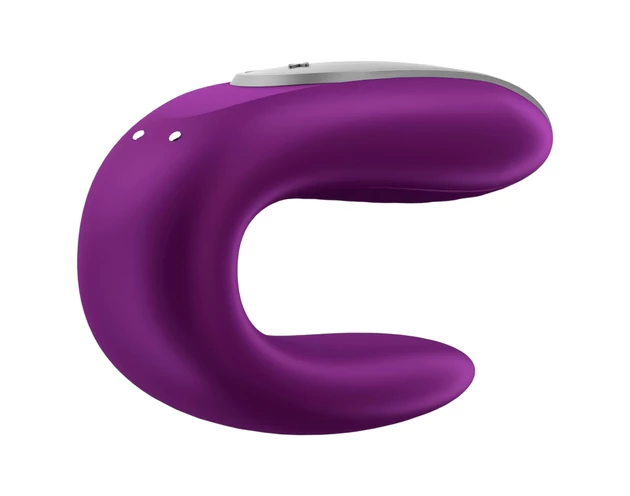 Satisfyer Double Fun - okos párvibrátor (lila)