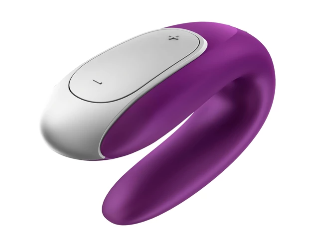 Satisfyer Double Fun - okos párvibrátor (lila)