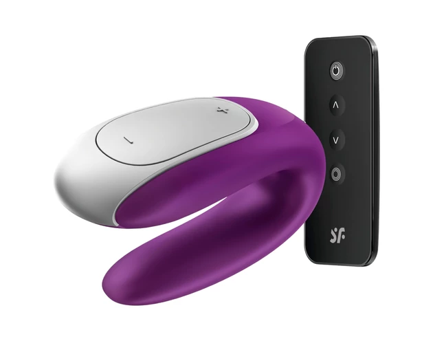 Satisfyer Double Fun - okos párvibrátor (lila)
