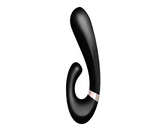 Satisfyer Heat Wave - okos, melegítő, karos vibrátor (fekete)