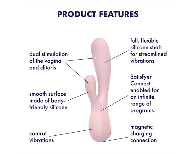 Satisfyer Mono Flex - okos vízálló vibrátor (pink)
