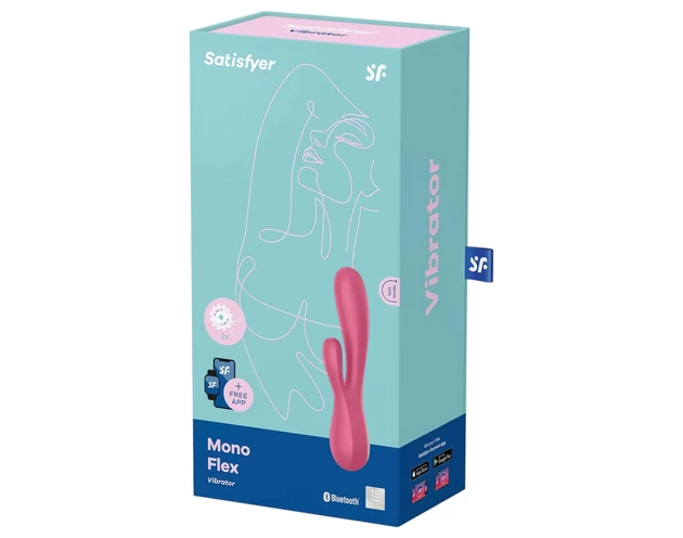 Satisfyer Mono Flex - okos vízálló vibrátor (piros)