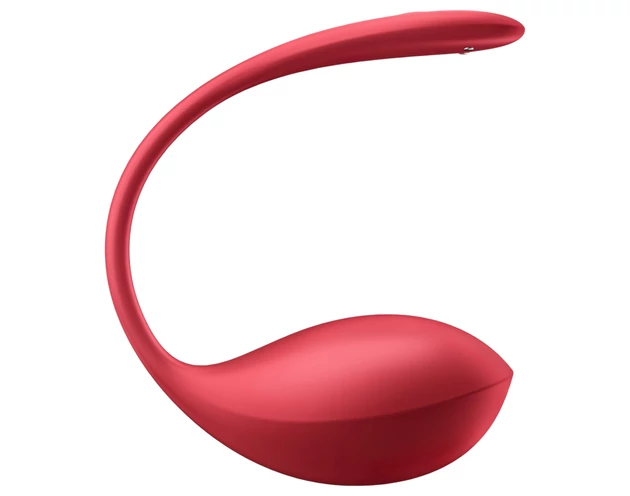 Satisfyer Shiny Petal - rádiós vibrációs tojás (piros)