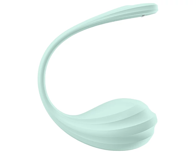Satisfyer Smooth Petal - okos vibrációs tojás (zöld)