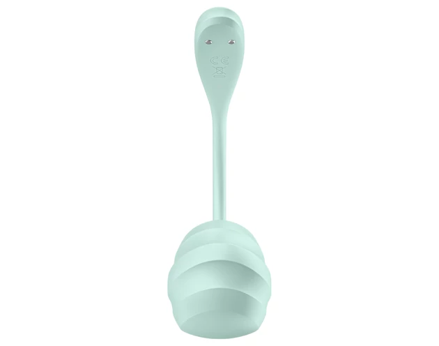 Satisfyer Smooth Petal - okos vibrációs tojás (zöld)