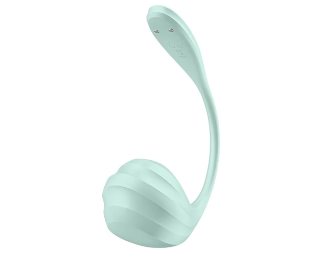 Satisfyer Smooth Petal - okos vibrációs tojás (zöld)