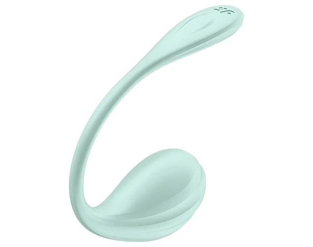 Satisfyer Smooth Petal - okos vibrációs tojás (zöld)