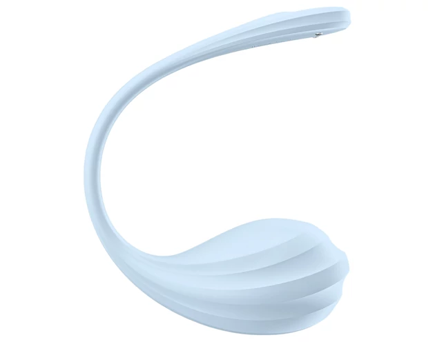 Satisfyer Smooth Petal - okos vibrációs tojás (kék)