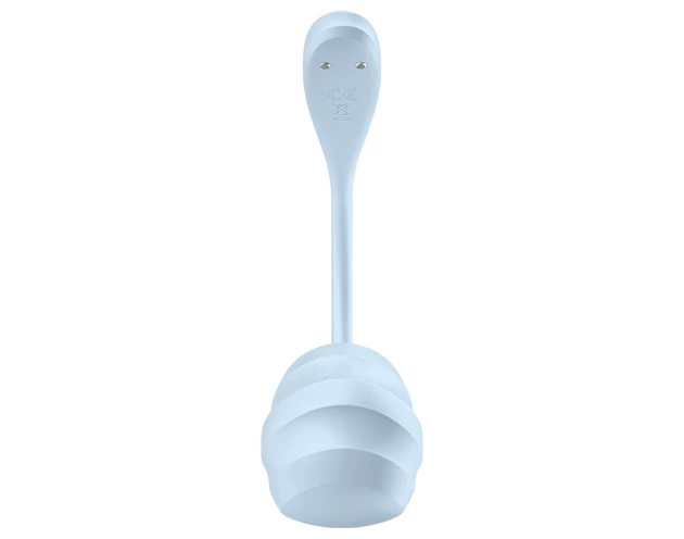 Satisfyer Smooth Petal - okos vibrációs tojás (kék)