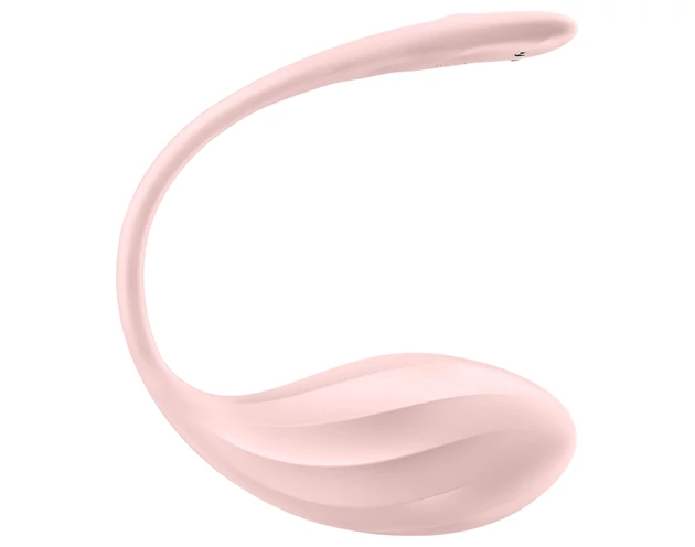 Satisfyer Ribbed Petal - rádiós vibrációs tojás (pink)