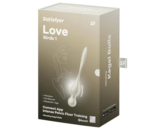 Satisfyer Love Birds 1 - okos, vibrációs gésagolyó (fehér)