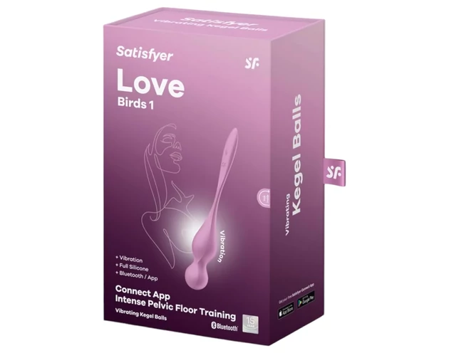 Satisfyer Love Birds 1 - okos, vibrációs gésagolyó (pink)