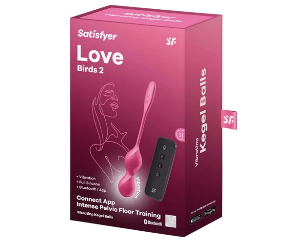 Satisfyer Love Birds 2 - okos, vibrációs gésagolyó (pink)