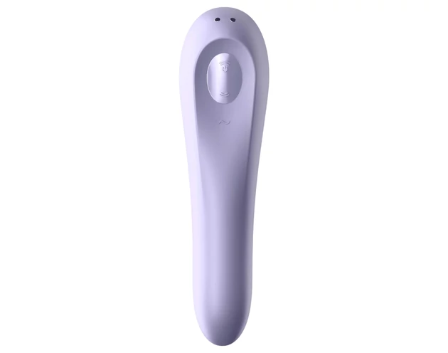 Satisfyer Dual Pleasure - okos léghullámos 2in1 vibrátor (lila)