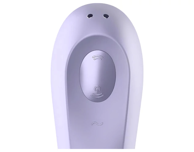 Satisfyer Dual Pleasure - okos léghullámos 2in1 vibrátor (lila)