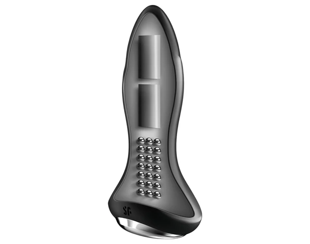 Satisfyer Rotator Plug 1 - gyöngyös anál vibrátor (fekete)