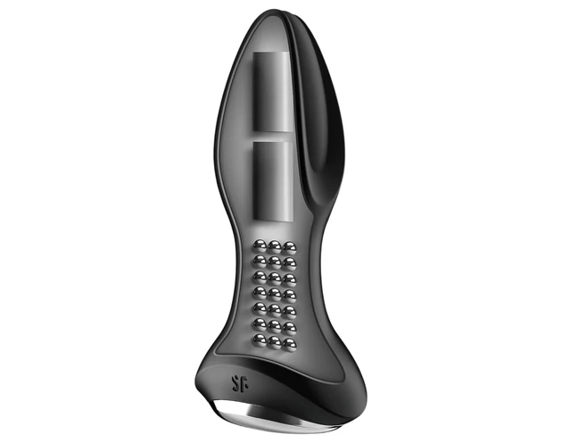 Satisfyer Rotator Plug 2 - gyöngyös anál vibrátor (fekete)