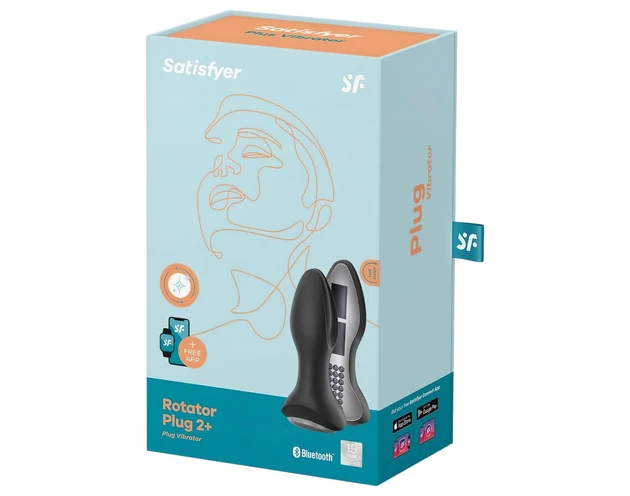 Satisfyer Rotator Plug 2 - gyöngyös anál vibrátor (fekete)