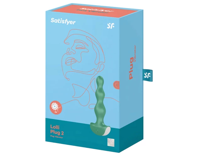 Satisfyer Lolli-Plug 2 - akkus, vízálló anál vibrátor (zöld)