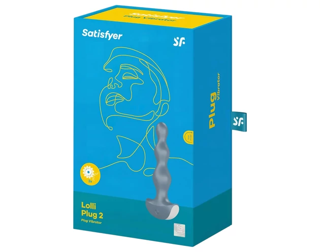 Satisfyer Lolli-Plug 2 - akkus, vízálló anál vibrátor (szürke)