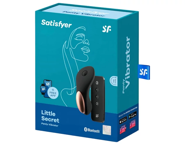Satisfyer Little Secret - okos vízálló csikló vibrátor (fekete)