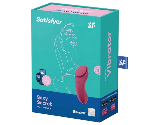 Satisfyer Sexy Secret - okos vízálló bugyi vibrátor (piros)