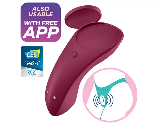 Satisfyer Sexy Secret - okos vízálló bugyi vibrátor (piros)