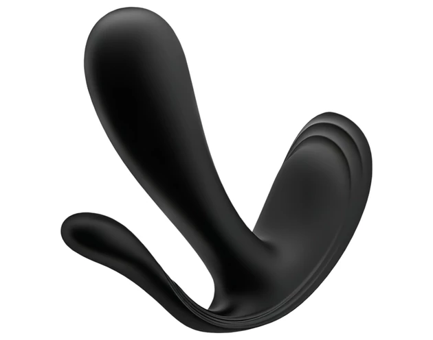 Satisfyer Top Secret Plus - okos 3 ágú vibrátor (fekete)