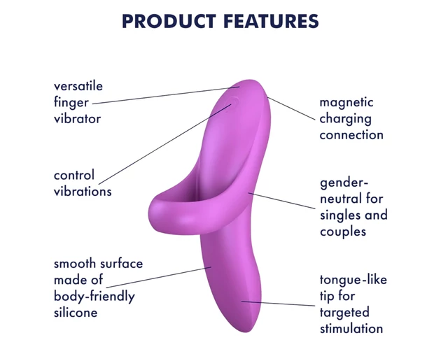 Satisfyer Bold Lover - akkus, vízálló ujj vibrátor (pink)