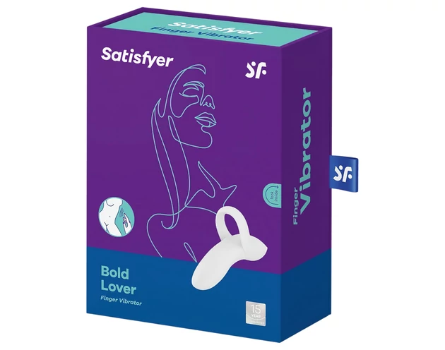 Satisfyer Bold Lover - akkus, vízálló ujj vibrátor (fehér)