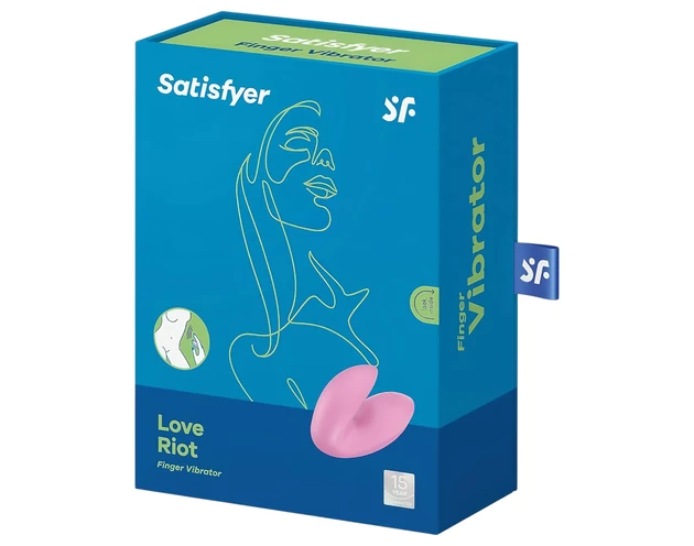 Satisfyer Love Riot - akkus, vízálló ujjvibrátor (pink)